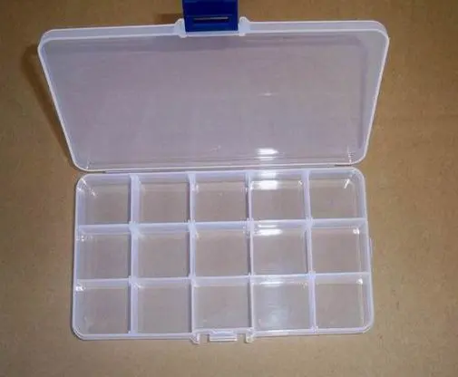 

Бесплатная доставка, контейнер для хранения из 15 ячеек для бусин hama perler, бусины из железа, бусины для ювелирных изделий оптом и в розницу