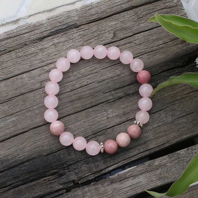 8 мм бусы из натурального камня Rhodrochrosite нежно-розовый любовь наборы джапамала