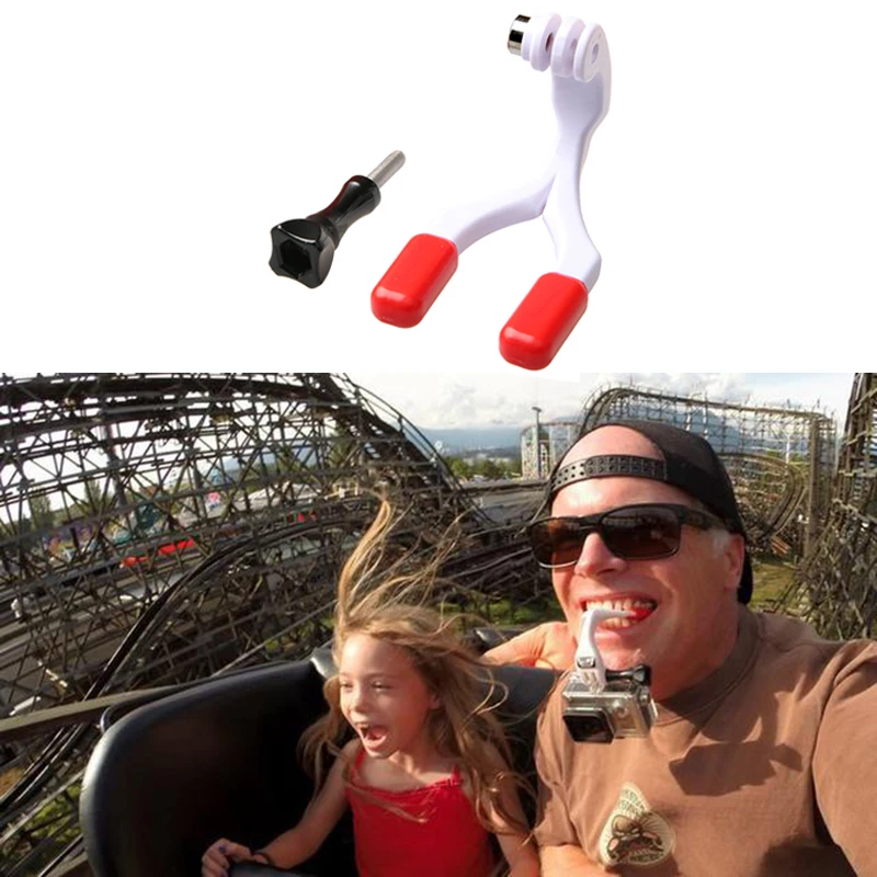 Фото Surfing Set Dummy Bite Mouth tooth Mount Surf For GO PRO 8 9 10 Session SJCAM SJ4000 SJ5000 Eken H9 XiaoYi 4K Lite Accessories №5