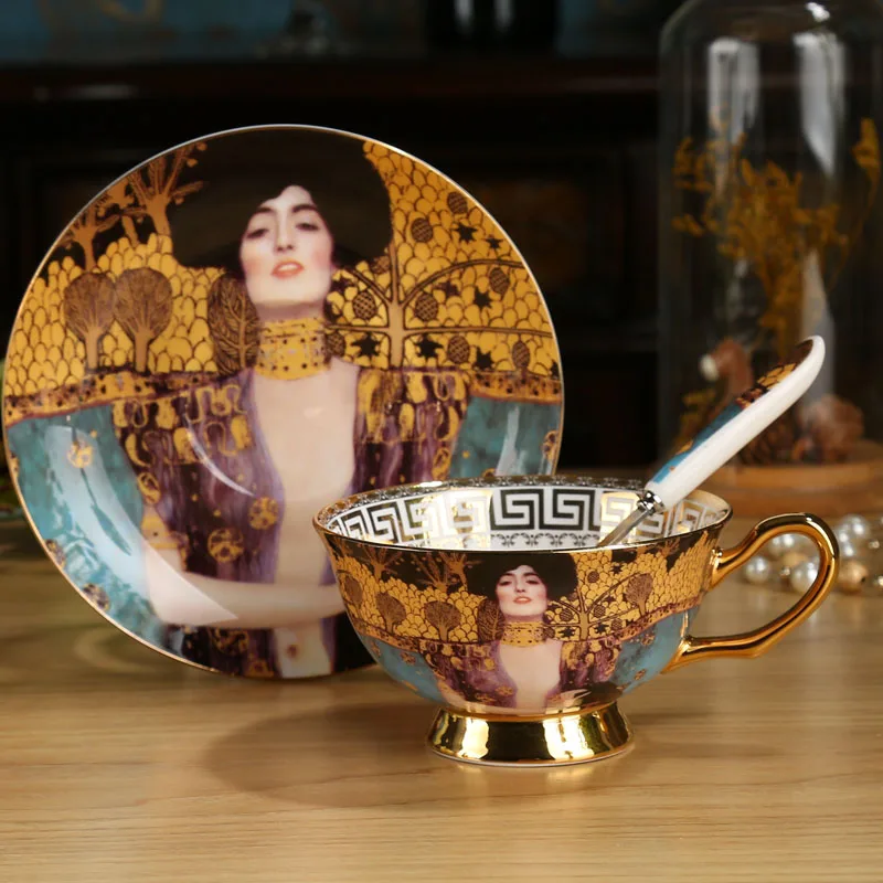 A8 1pcs set Евро суд цифра живопись кофе чашек для домашнего обихода креативная керамическая фарфоровая чашка для чая чайный сервиз день Чай Вечерние свадебный подарок Декор для дома - Цвет: A8 1pcs set
