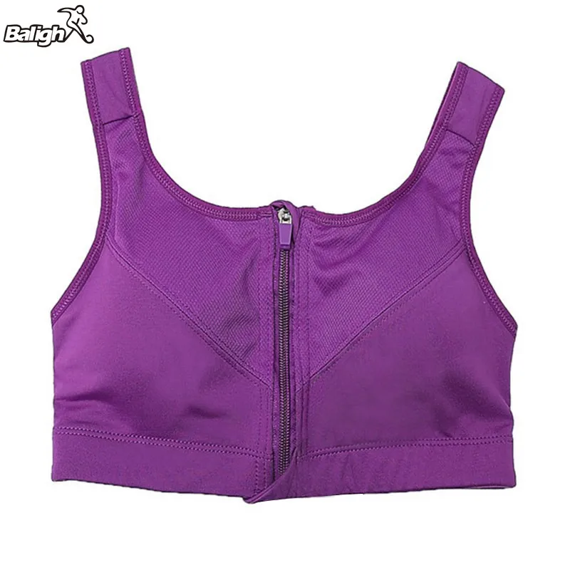 Sport Women Yoga Bra Fitness Gym Wrapped Stretch Workout Tank Top Seamless Zipper Sports Bras | Спорт и развлечения