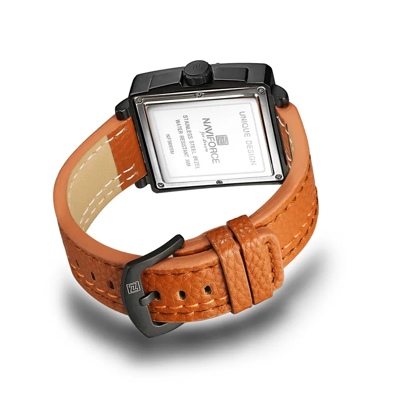 Часы наручные NAVIFORCE Мужские кварцевые брендовые Роскошные водонепроницаемые