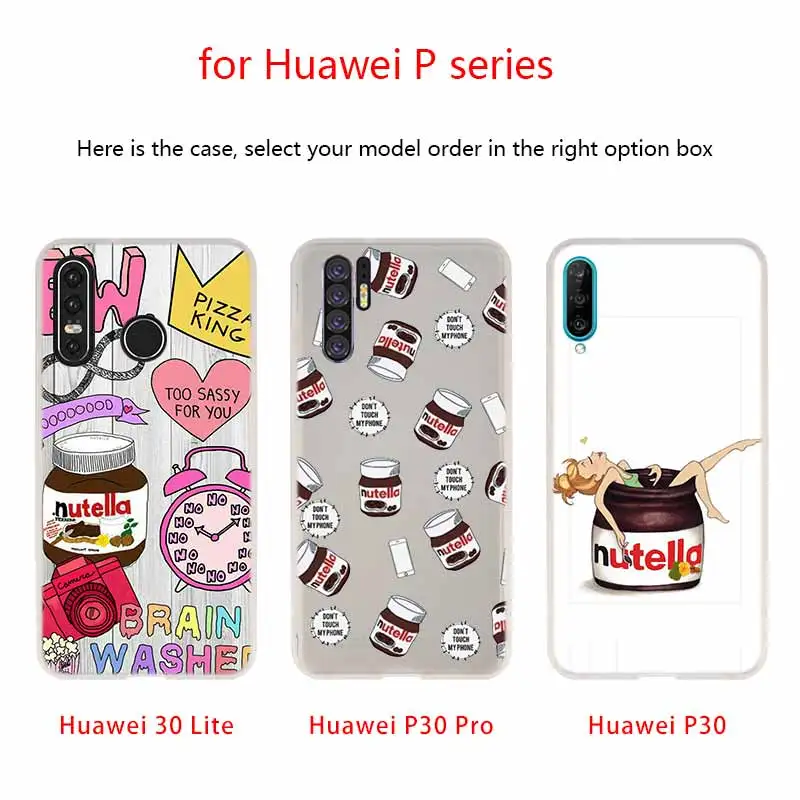Чехол для телефона с шоколадной едой Tumblr Nutella Huawei P40 P9 P10 P20 P30 Lite чехлы Pro P Smart 2019