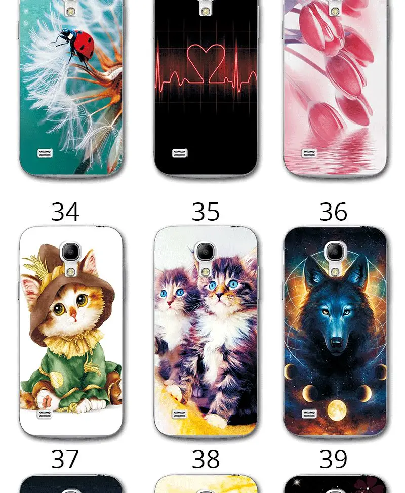 Мягкий чехол из ТПУ с узором в виде сердца для samsung Galaxy S4 Mini, силиконовый чехол для samsung Galaxy S4 Mini S 4 Mini 4,3 '', задняя крышка