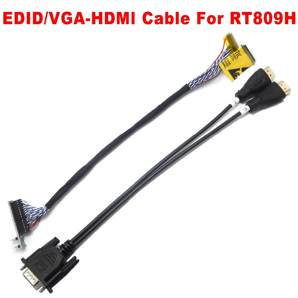 Кабель EDID/VGA совместимый с HDMI кабелем для программатора RT809H решает проблему