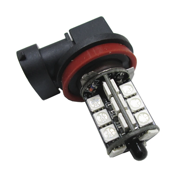 YSY 2 шт. 27SMD Мульти Цвет RGB 5050 H11 H8 1156 3156 7440 H7 9006 9005 Светодиодный светильник тумана