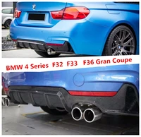 carbon fiber rear lip spoiler for bmw 4 series f32 f33 f36 gran coupe 2013 2014 2015 2016 2017 car bumper diffuser modification