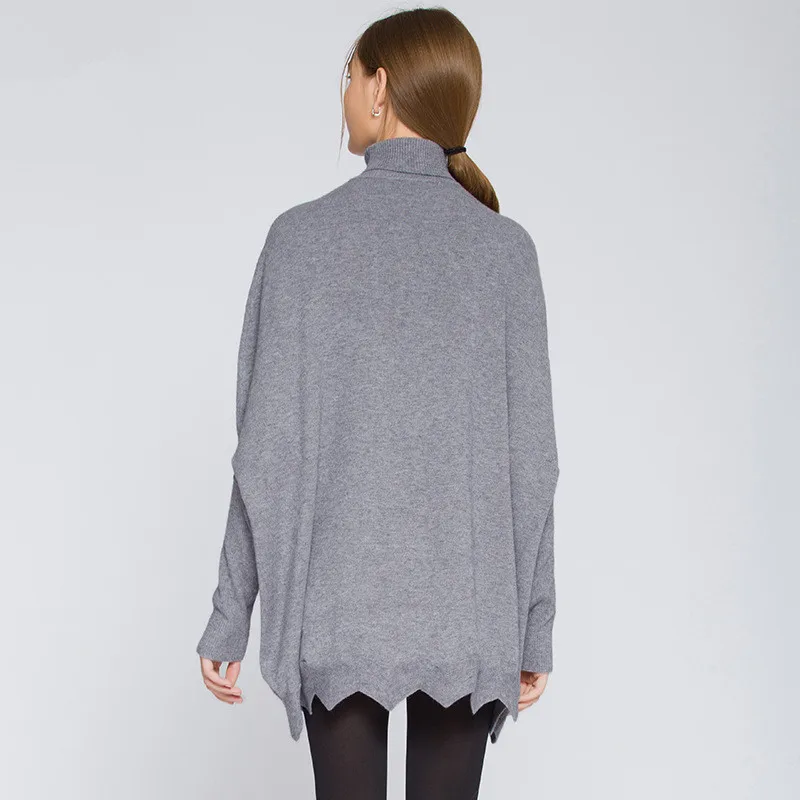 2017 Новая мода осень Для женщин свитер водолазка с длинным рукав &quotлетучая