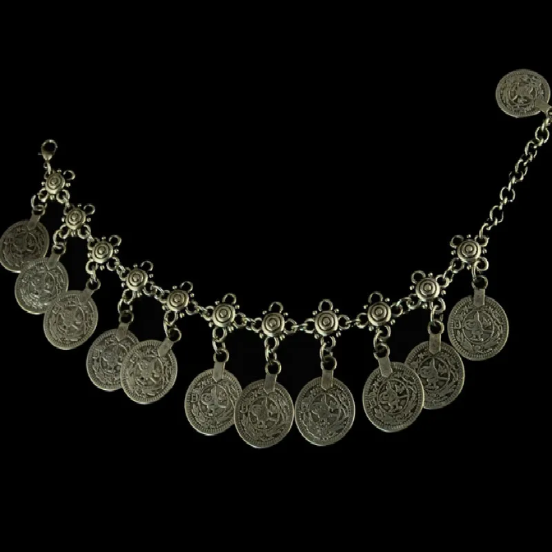 Mdiger Марка Кристалл Ножные браслеты ног Сеть ювелирных Bijoux для Для женщин Монета