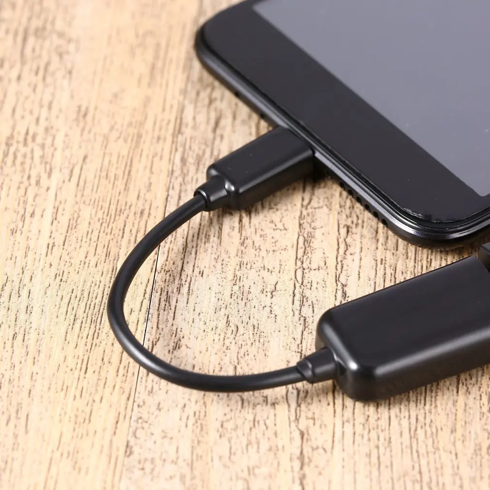 Микро USB мужчин и женщин USB хост кабель OTG мини USB кабель для планшетных ПК мобильного телефона MP4 MP5 черный