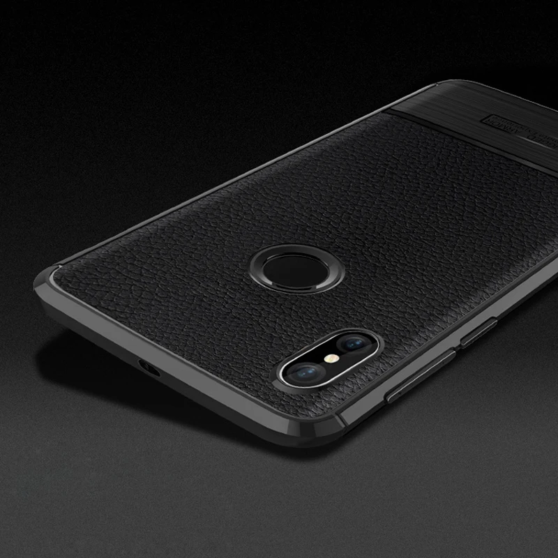 Кожаный чехол для телефона с рисунком личи Xiaomi Redmi Note 5 Pro Чехол тонкий Силиконовый