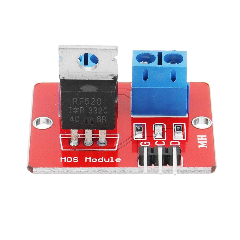 5 шт. 0-24 В верхняя кнопка Mosfet IRF520 драйвер MOS модуль для Arduino MCU ARM Raspberry pi 3 в-5 в Power PWM