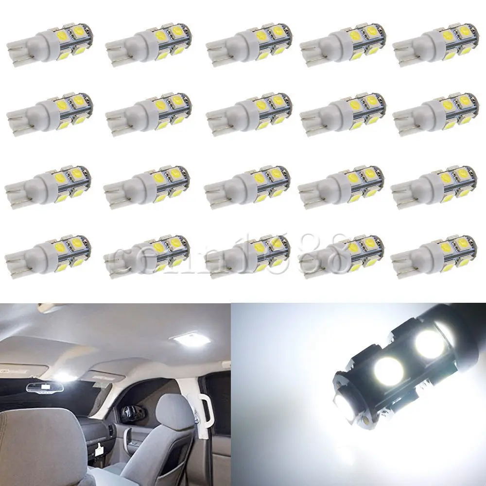 Светодиодные лампы 50 Pz Alta T10 9 SMD 5050 W5W 194 501 автоматическое жидкое освесветодиодный