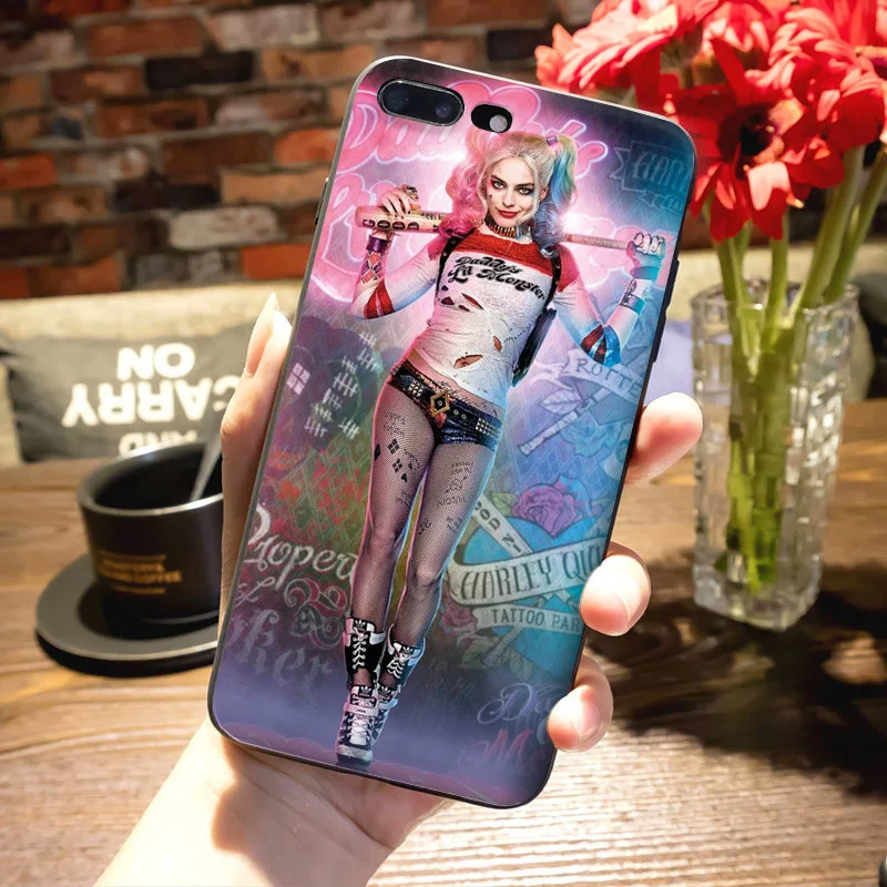 MaiYaCa Harley Quinn отряд самоубийц Джокер подмигивание аксессуары для телефонов Чехол для Apple iPhone 8 7 6 6S Plus X 5 5S SE 11pro max чехол - Цвет: 5