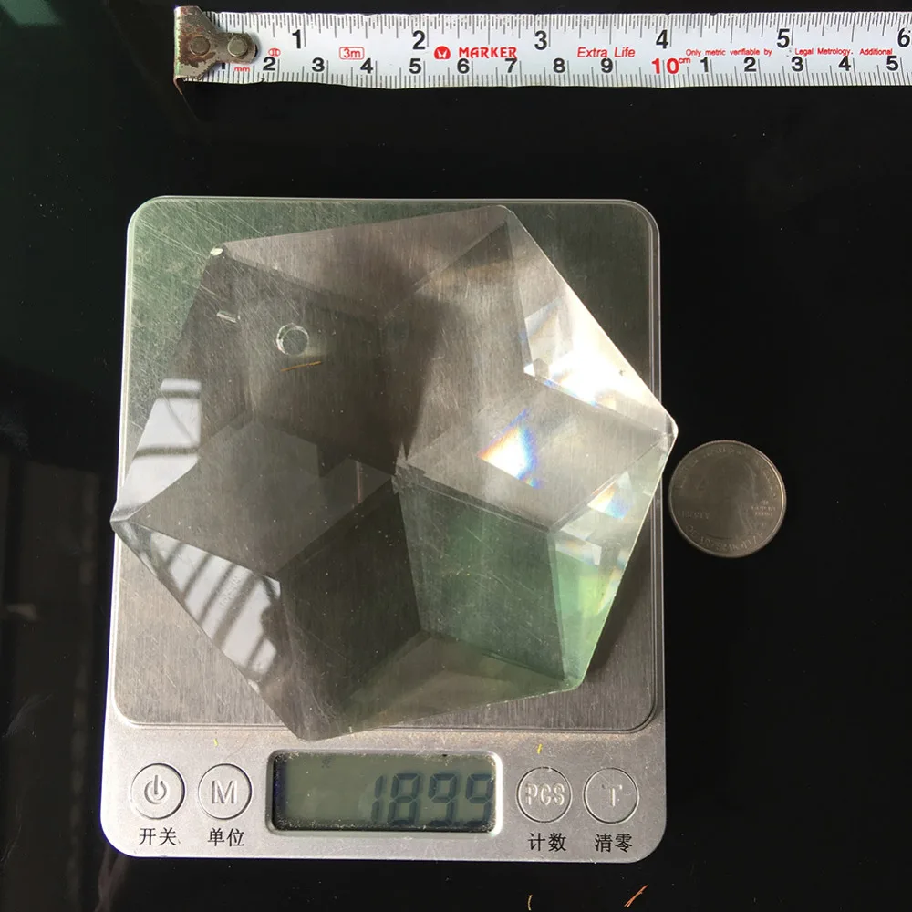 100 мм Стеклянная хрустальная люстра подвеска для изготовления арт шестиконечная