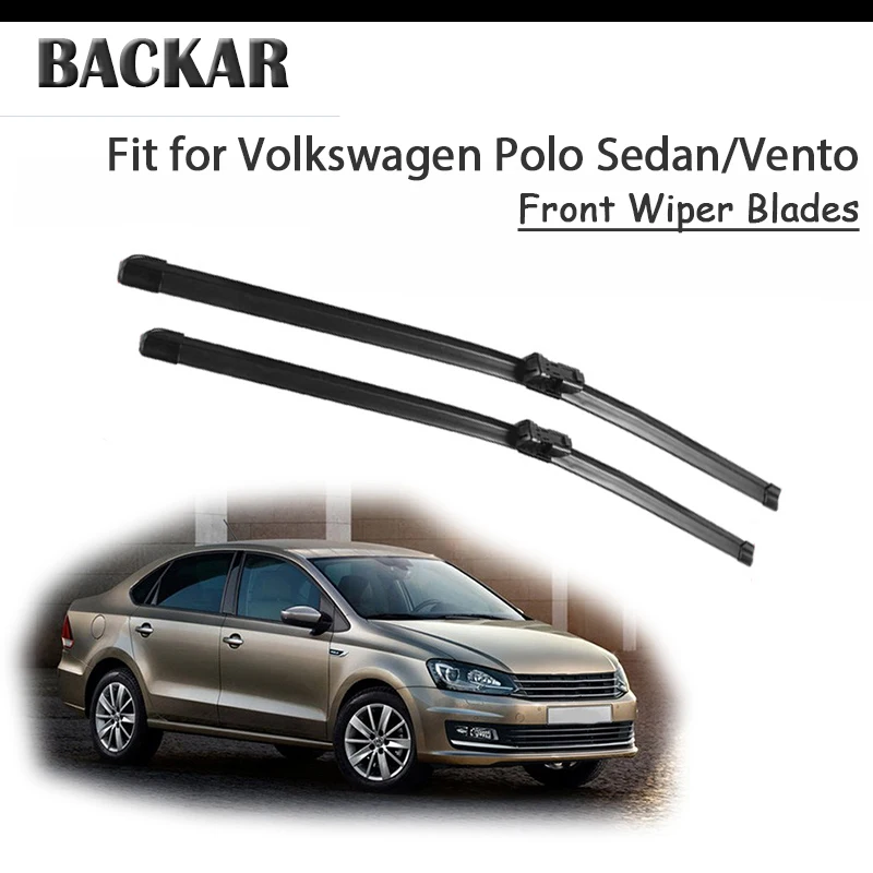 Автомобильная резиновая щетка стеклоочистителя BACKAR для Volkswagen Passsat VW Polo Sedan Vento 2010