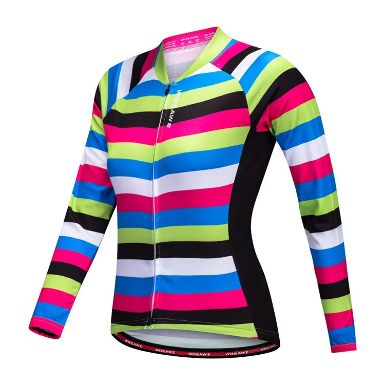 Весна Лето горный велосипед Велоспорт Джерси анти пот Быстросохнущий длинный