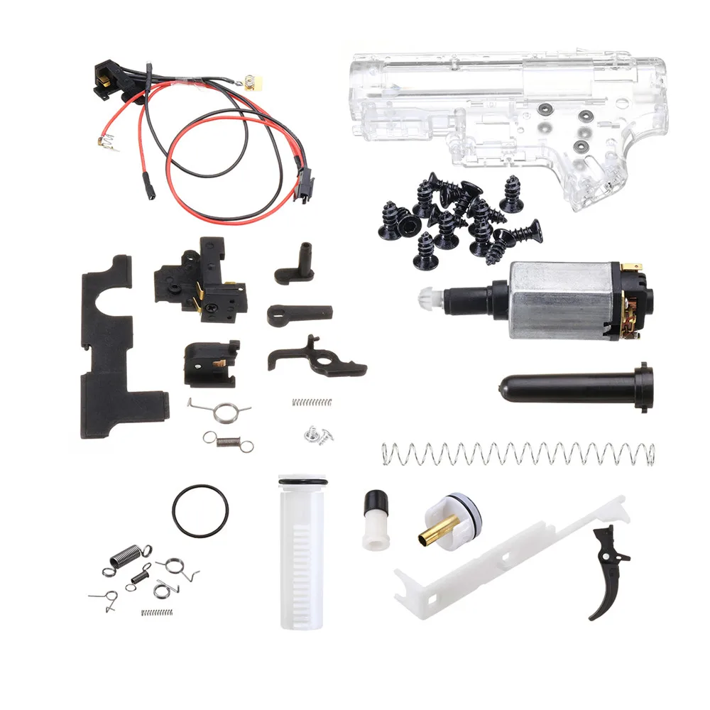 Коробка передач Upgrade Kit 460 мотор модифицированные части металл/пластик для JinMing Gen9 M4A1 гелевый шар для игрушечный пистолет