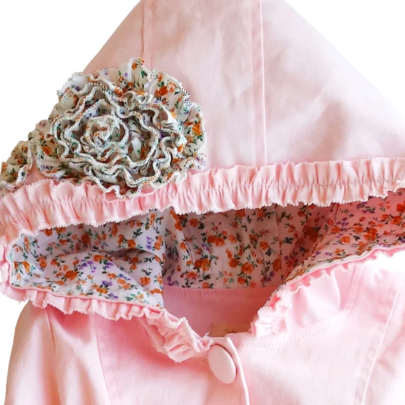 Ветровка для девочек на весну и осень длинный стильный детский плащ модная