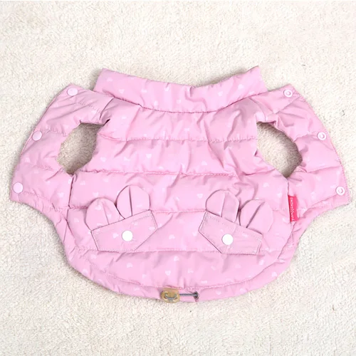 Pink Новинка, теплая зимняя одежда для собак, зимняя водонепроницаемая куртка для собак, модный жилет для чихуахуа, маленьких и больших собак XL PETASIA - Цвет: Pink