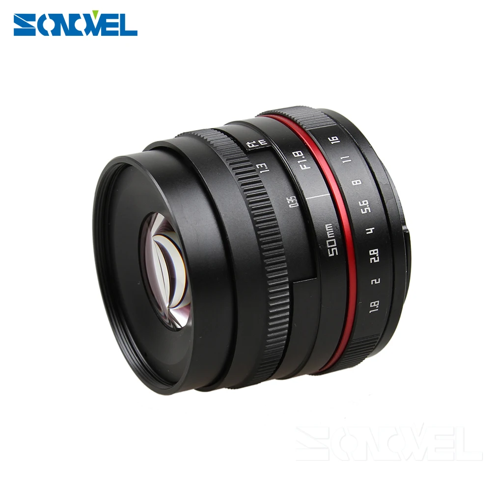 Новинка 50 мм f/1 8 объектив для камеры F1.8 Canon EOS M M2 M3 M5 M6 M10 беззеркальная камера|lens for
