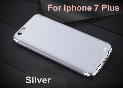Чехол для внешнего зарядного устройства для iPhone 7, 2500 мА/ч и 3500 мА/ч, внешний аккумулятор, чехол для iPhone 7 plus, чехол для резервного зарядного устройства - Цвет: i7p Silver