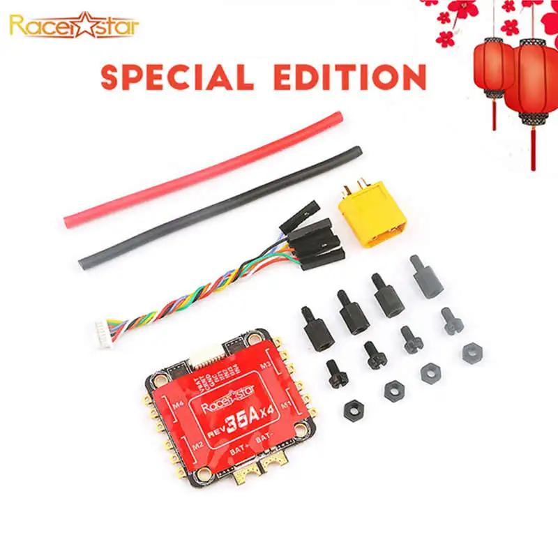 

Специальный выпуск Racerstar REV35 35A BLheli_S 3-6S 4 в 1 ESC встроенный датчик тока для гоночного дрона FPV модель Запасные Части RC