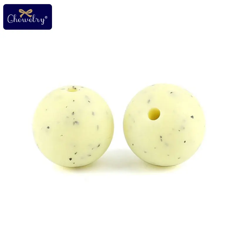 Yellow Beads 30 шт. 12 мм Силиконовые бусы для прорезывания зубов жевательные круглые кунжута Бусины Пищевой класс детский Прорезыватель для ношения на цепочке Perle Силиконовые DIY пустышки цепи игрушки - Цвет: Yellow Beads