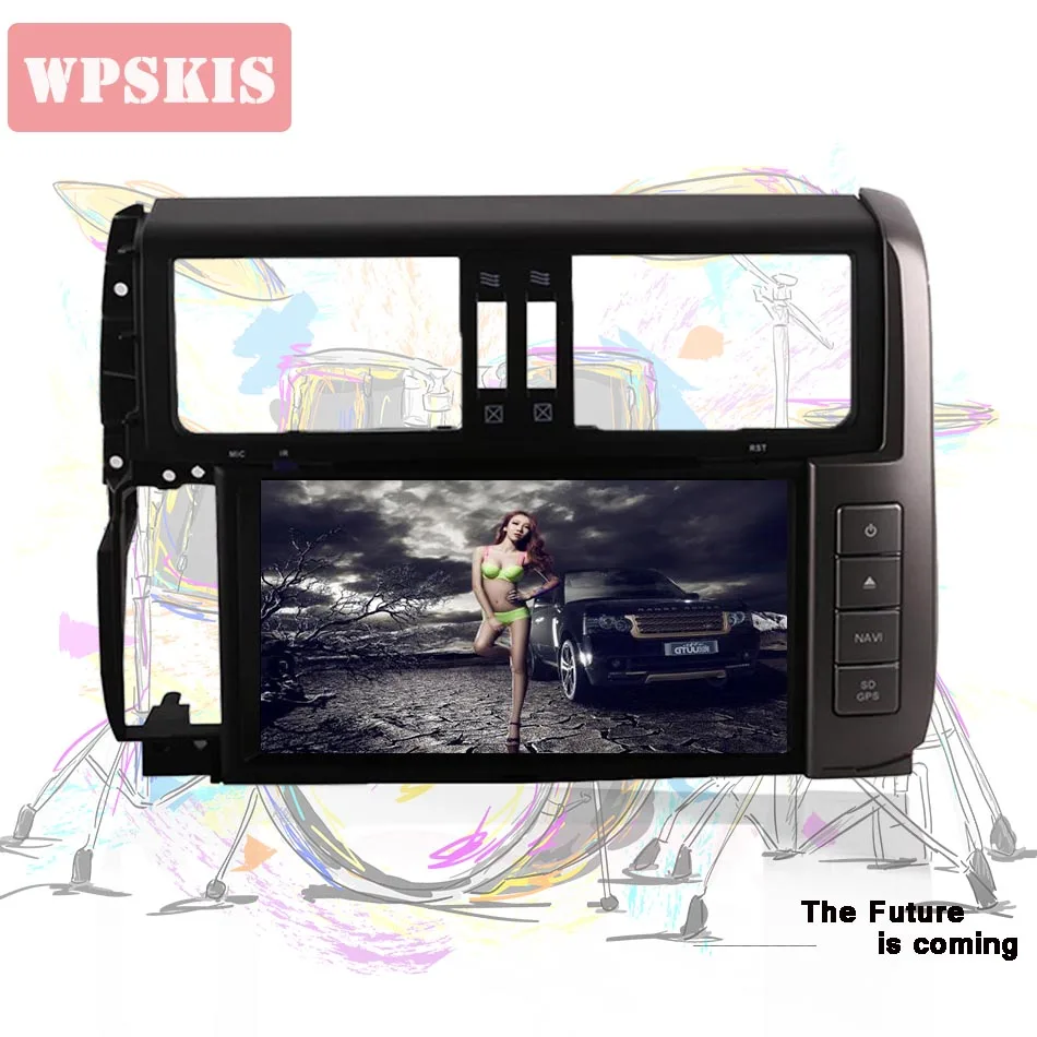 Android 10 0 для Toyota PRADO 150 2010 2011 2012 2013 Octa Core 8 &quot1024*600 Bluetooth автомобильный DVD