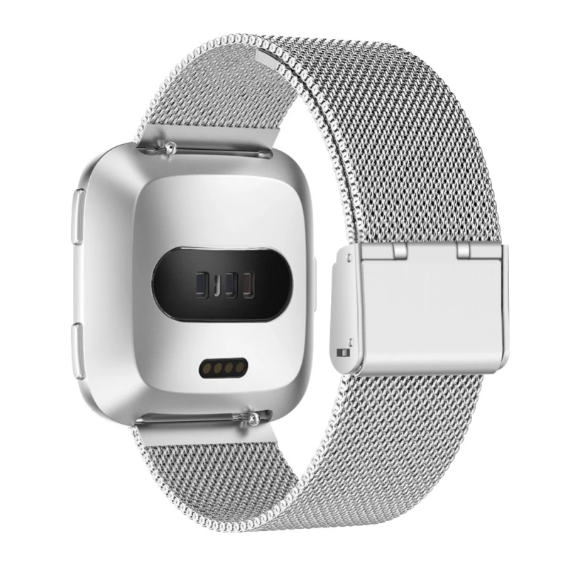 Сетчатый ремешок из нержавеющей стали для Fitbit Versa Ремешки для наручных часов аксессуары браслеты ремешки Браслет ремешки для Fitbit Versa