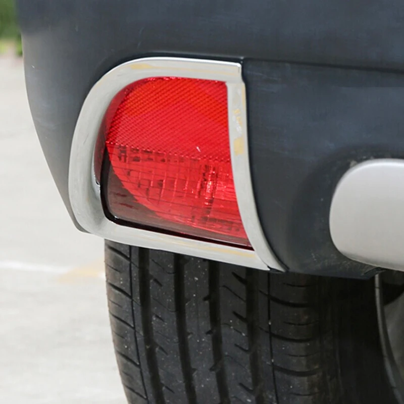 

ABS Chrome Car Styling For 2014 2015 2016 2017 Peugeot 2008 Accessories rear fog lampshade protector light guard Cover Trim