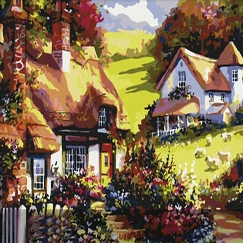

DIY Diamond painting cross stitch Painting Crafts Diamond Embroidery Decoration Gifts 5D DIY Diamond Mosaic House