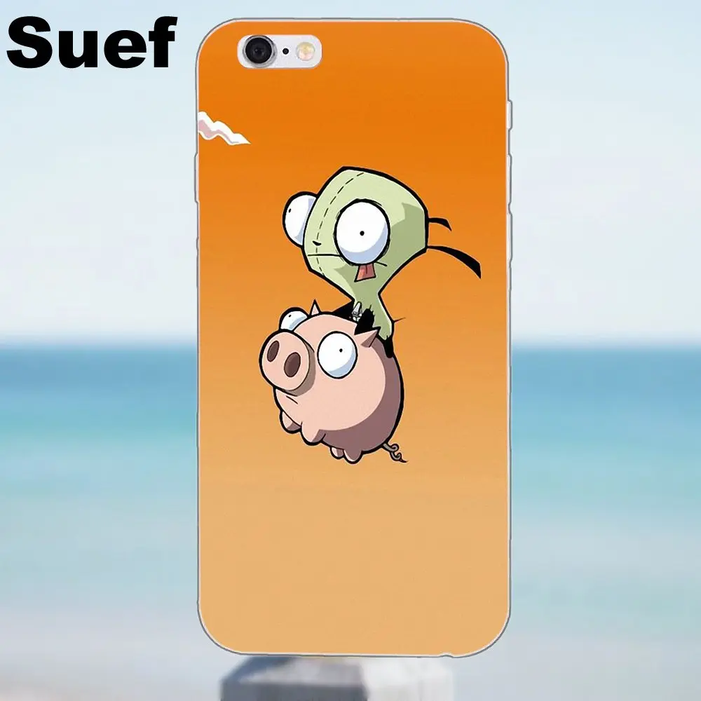 Alien Invader Zim Gir TPU Чехлы для iPhone 4 4S 5 5S 5C SE 6 6S 7 8 Plus X Samsung Galaxy J1 J3 J5 J7 A3 A5 2016 2017|case for iphone|case