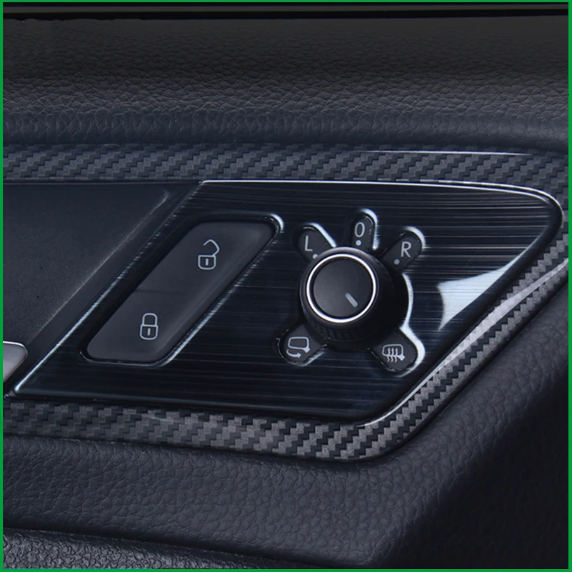For Volkswagen Golf 7 MK7 LHD 2014-2018 Interior Door Rearview mirror adjustmen Control Handle cover sticker trim Car-Styling | Автомобили