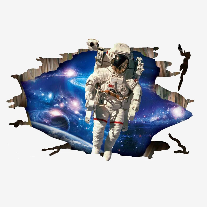 Настенные Стикеры для детской комнаты с астронавтами система на солнечной