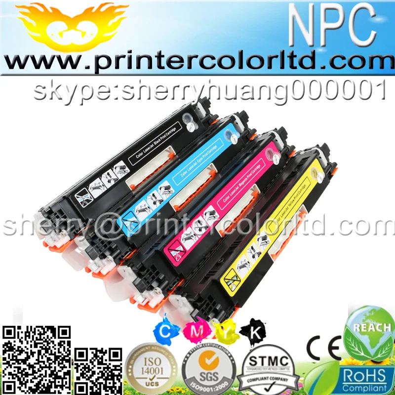 Цветной тонер-картридж для HP CE310A CE311A CE312A CE313A совместимый с CP1025/1025NW LaserJet Pro 100