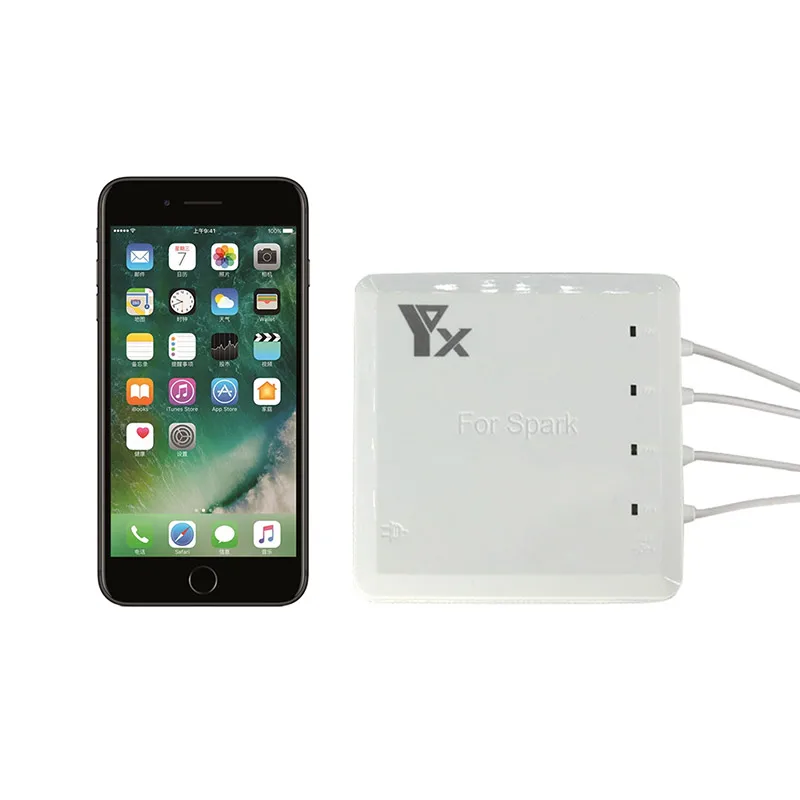 Марка 6 в 1 Spark Батарея Зарядное устройство концентратора параллельно Dual USB удаленного интеллектуальная система зарядки для DJI Spark Drone