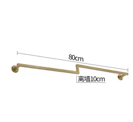15 Clothing Shop Shop Show Rack Ground Combination Golden Clothing Rack Creative Iron Female Clothing Rack Hanging Clothes Rack - Цвет: 15