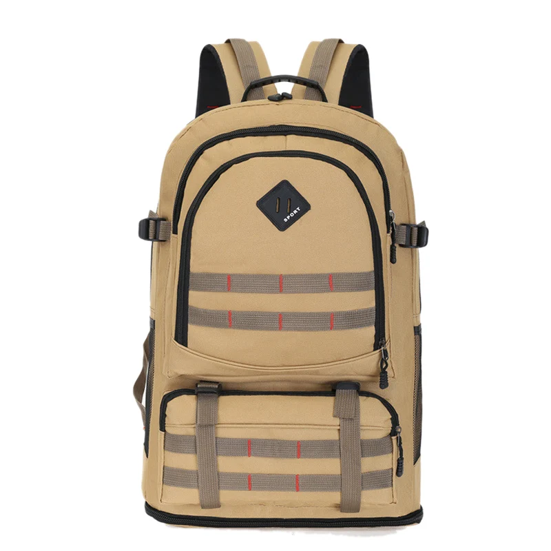 Khaki Большой Вместительный походный Рюкзак Molle походный рюкзак расширяемый карман многофункциональная альпинистская Треккинговая сумка спортивная XA737WA - Цвет: Khaki