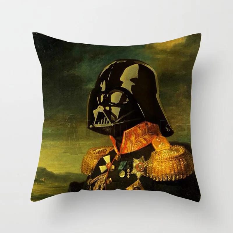 25 стилей наволочка с масляной росписью знаменитого героя военного генерала