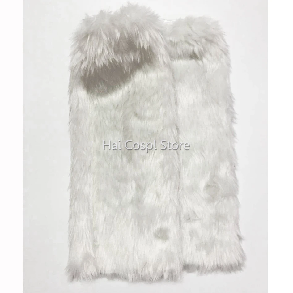 Женские ботинки с чехлом меховые гетры Рождественская белая теплая подошва для