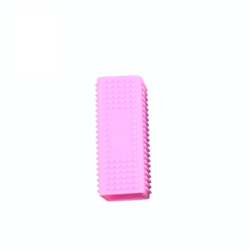 Pink HE профессиональная силиконовая щетка для удаления волос для собак и кошек, расческа для ухода за собаками, щетка для удаления мягких шелковистых волос для щенков, Китти - Color: Pink