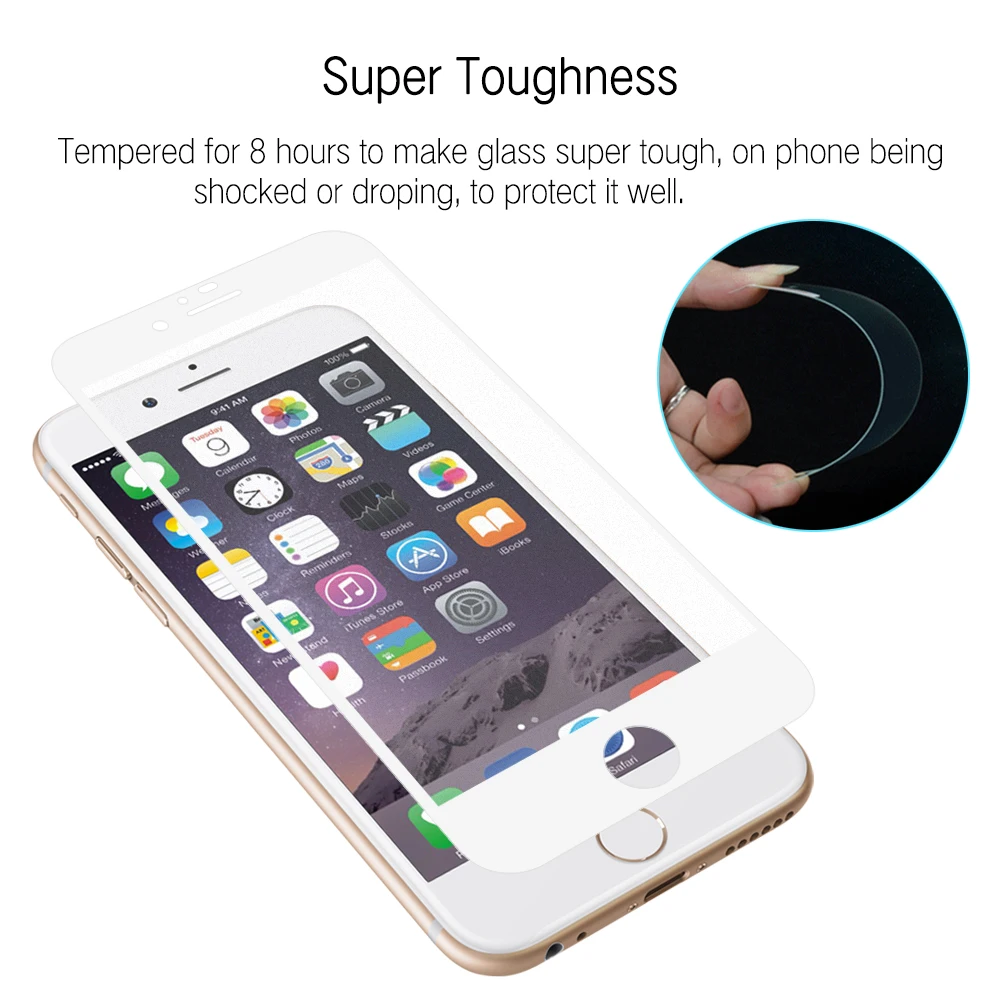 Matte full coverage for iPhone 7 8 screen protector tempered glass case friendly bubble free accessaries | Мобильные телефоны и