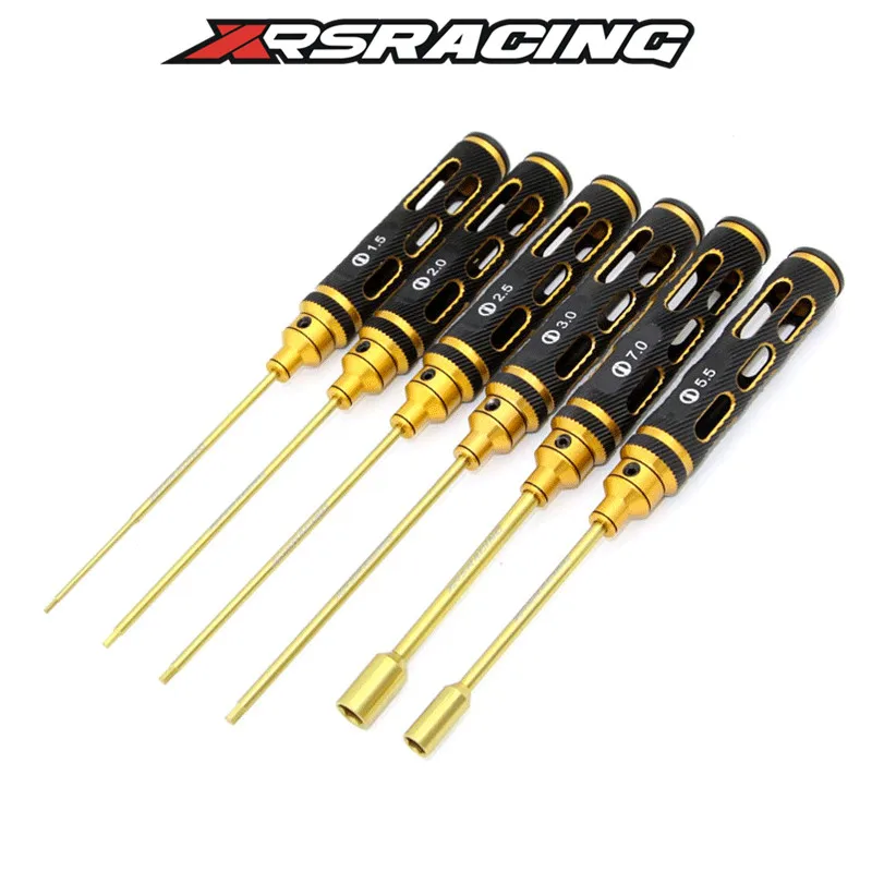 XRS 1/10 1/8 rc автомобиль шестиугольный гаечный ключ инструмент метрический шестигранный 1,5/2,0/2,5/3,0/рукав: 5,5/7,0