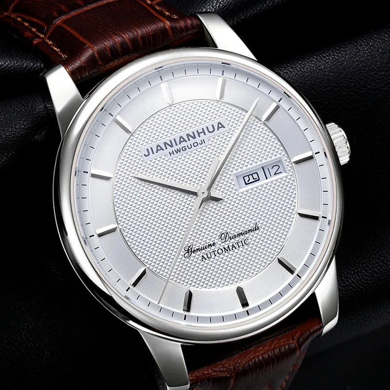 Zegarek mechaniczny montres automatiques de Lux homme relogio masculino automatico week date Часы мужские механические orologi uomo