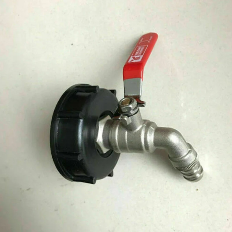 6 точек латунный кран сопло для воды + IBC тонн баррель бабочка клапан 100 мм адаптер 2