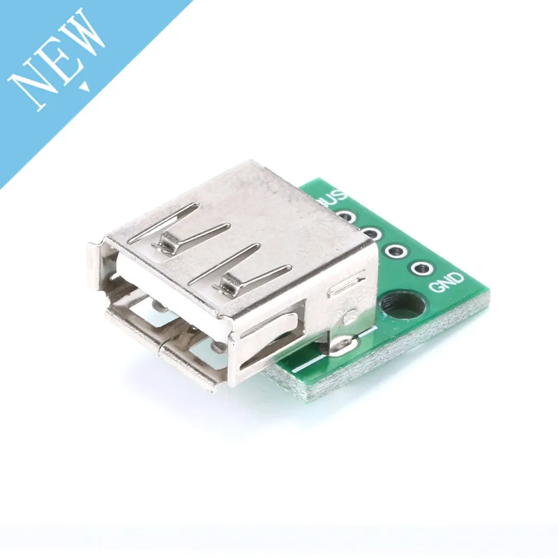 

10 pcs USB2.0 Female to 4P DIP Switch DIP Adapter Board Module USB Adapter Plate For Arduino Connector
