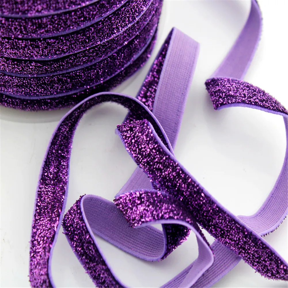 

48COLORS velvet 5-8 FOE headbands Girl Hair Accessory Velvet metallic FOE elastic hairband elastic