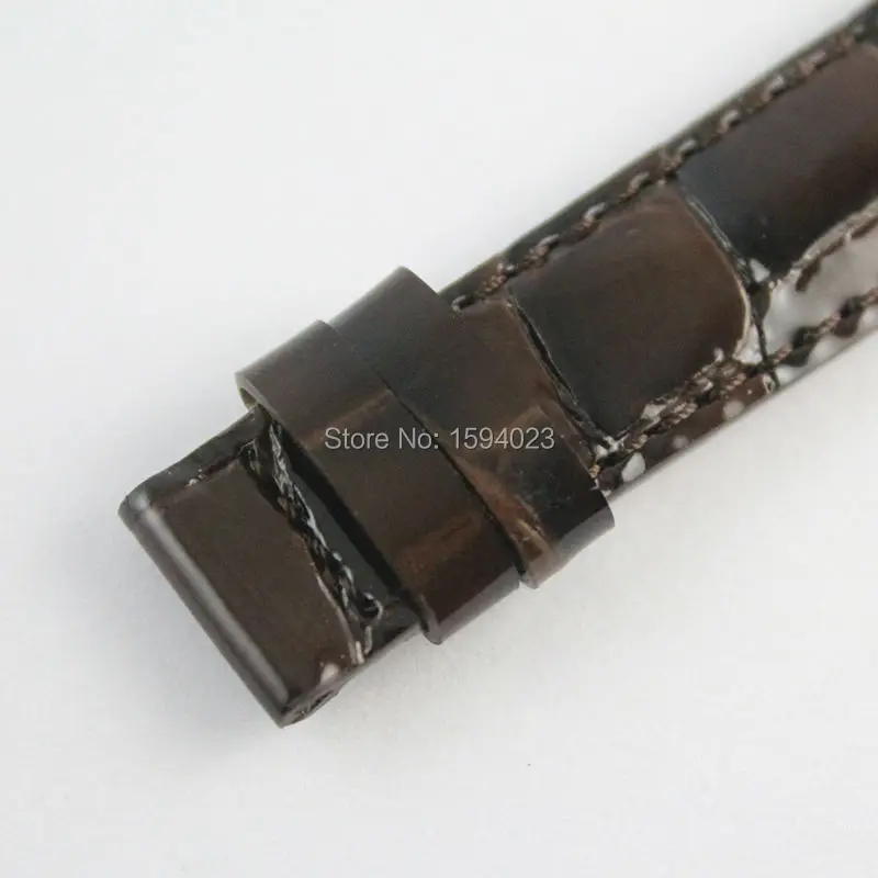 

16mm (Buckle14mm) For T099207A women Brown Genuine Leather Coat of paint Watch Bands Strap