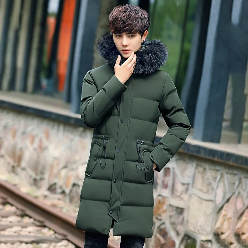 Camperas Hombre Invierno Макси зимняя куртка Для мужчин длинные Мужчин's Повседневное